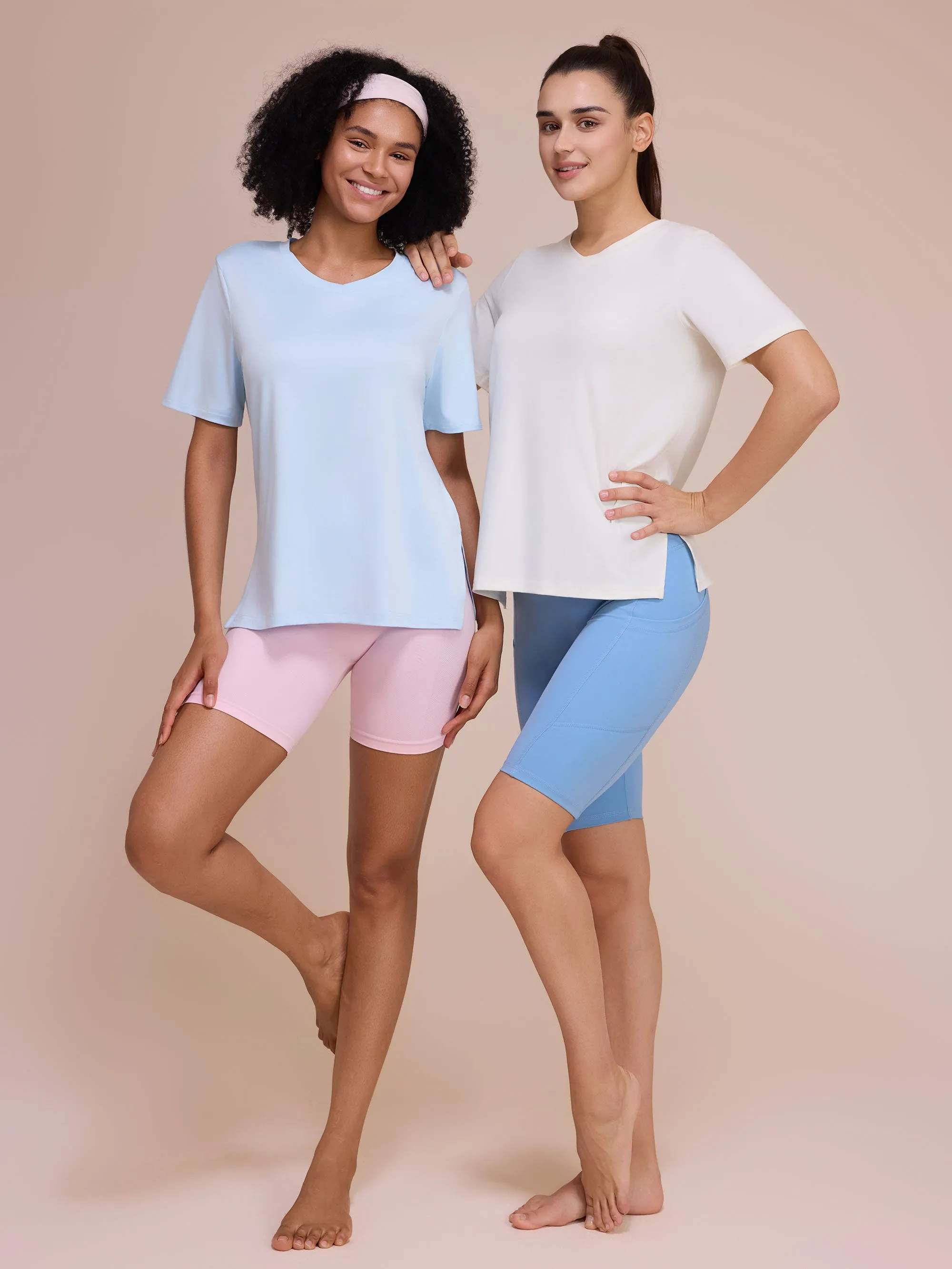 SHOWITTY Women's Summer Lounge Set - Relaxed Fit Tee and Comfy Shorts, 2-Piece Matching Set for Home, Workout, or Running Errands sold by Showitty product image thumbnail 5