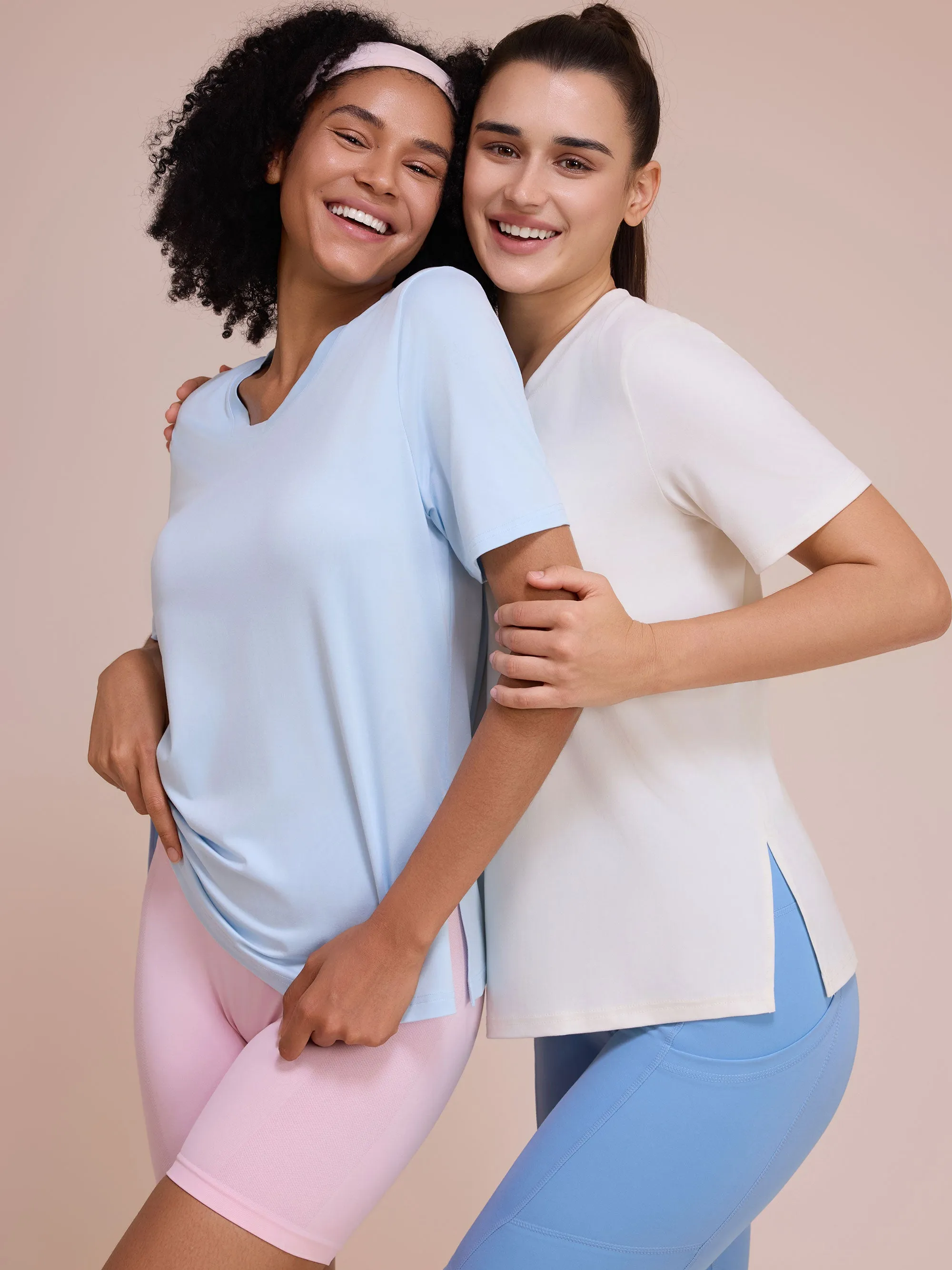 SHOWITTY Women's Summer Lounge Set - Relaxed Fit Tee and Comfy Shorts, 2-Piece Matching Set for Home, Workout, or Running Errands sold by Showitty product image thumbnail 2