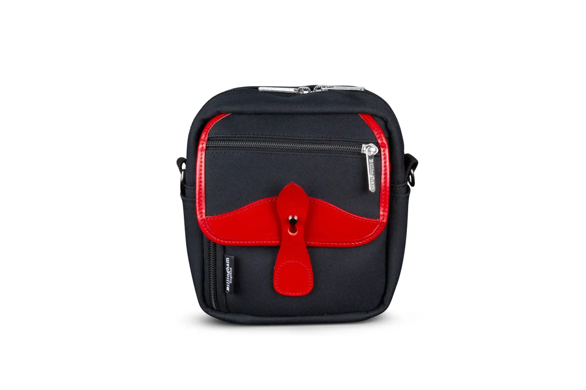 Pola Stowaway - Black FibreNyte / Red Leather made by Billingham