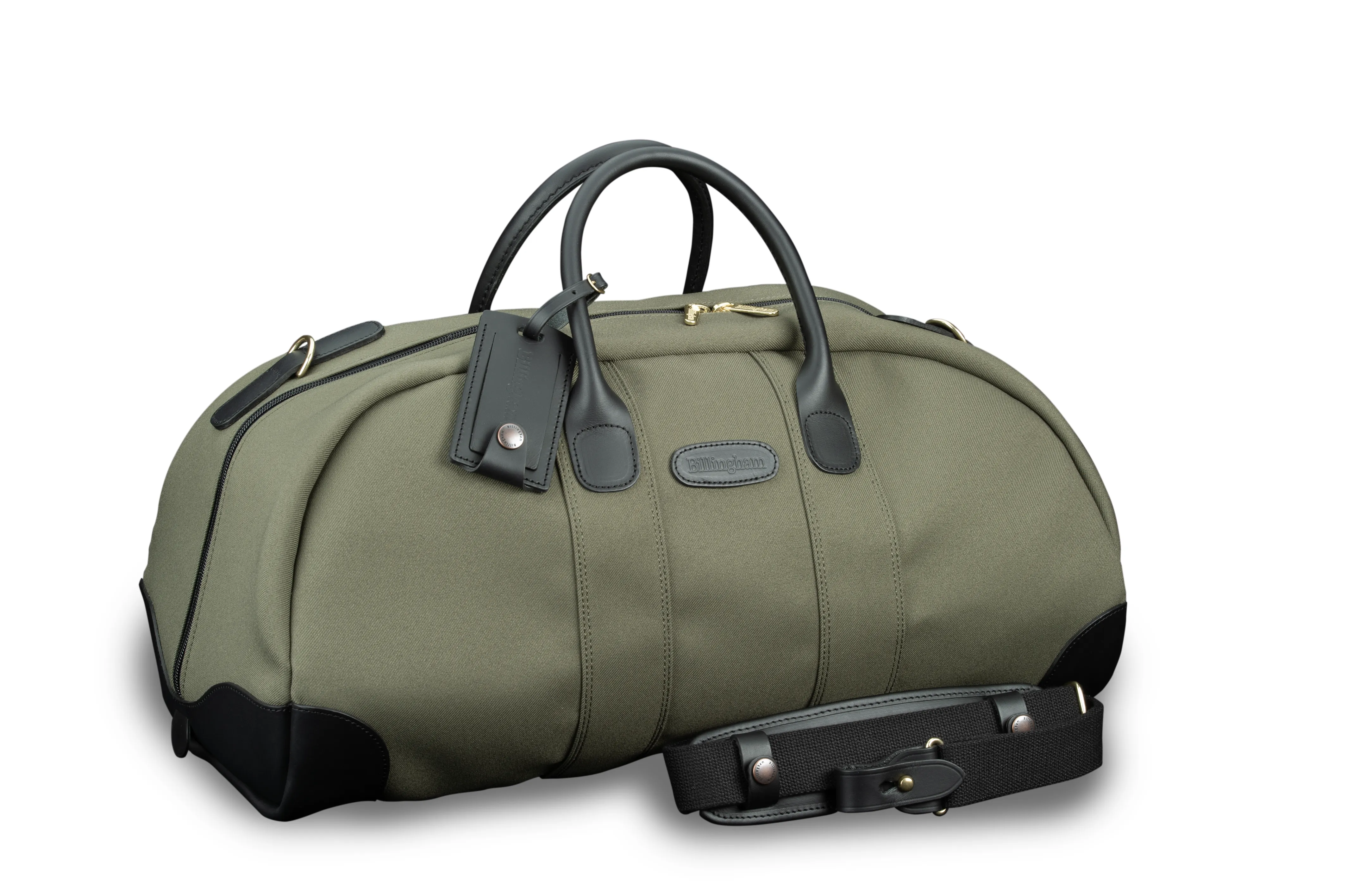 Weekender Bag - Sage FibreNyte / Black Leather sold by Billingham
