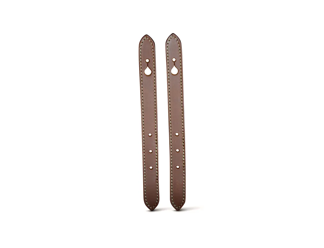 Front Straps - Tan Leather / Eventer MKII (Pair) made by Billingham