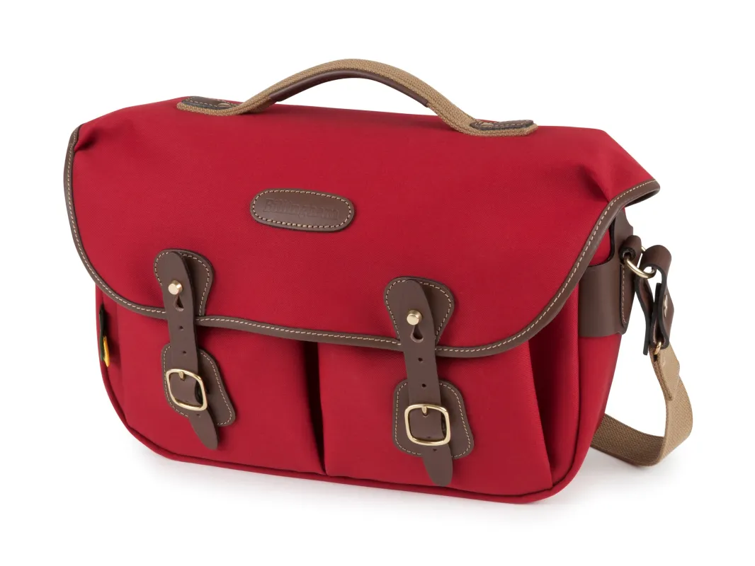 Hadley Pro 2020 Camera Bag - Burgundy Canvas / Chocolate leather made by Billingham