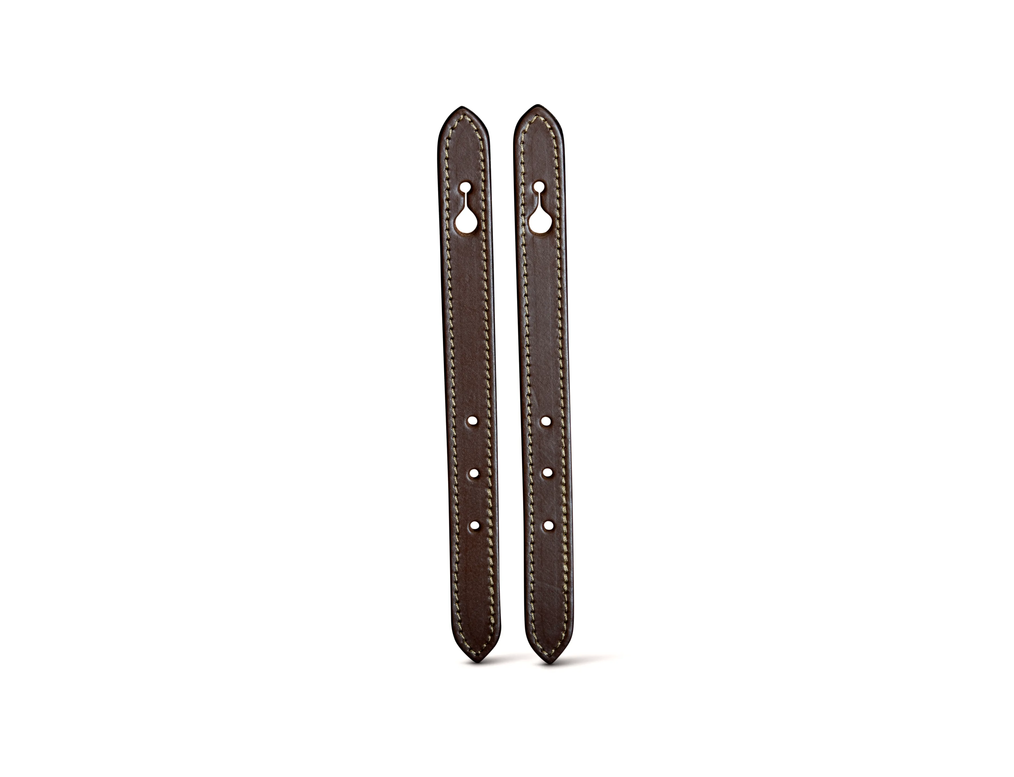 Front Straps - Chocolate Leather / Eventer (Pair) sold by Billingham