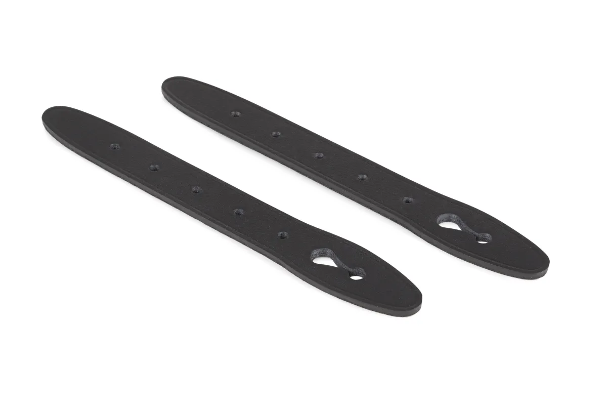 Front Straps - Black Leather / Hadley One (Pair) made by Billingham