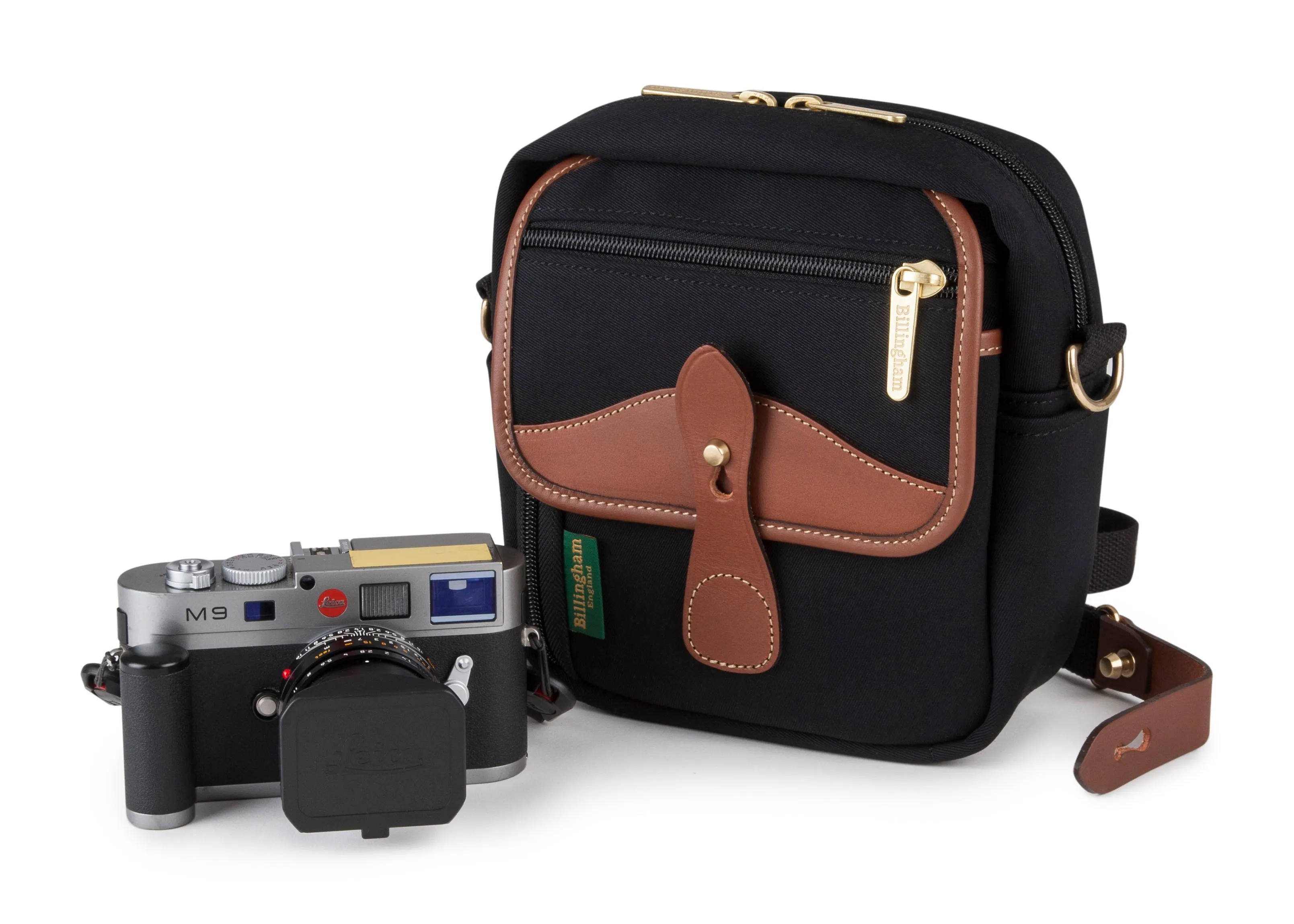 Pola Stowaway - Black Canvas / Tan Leather sold by Billingham product image thumbnail 4