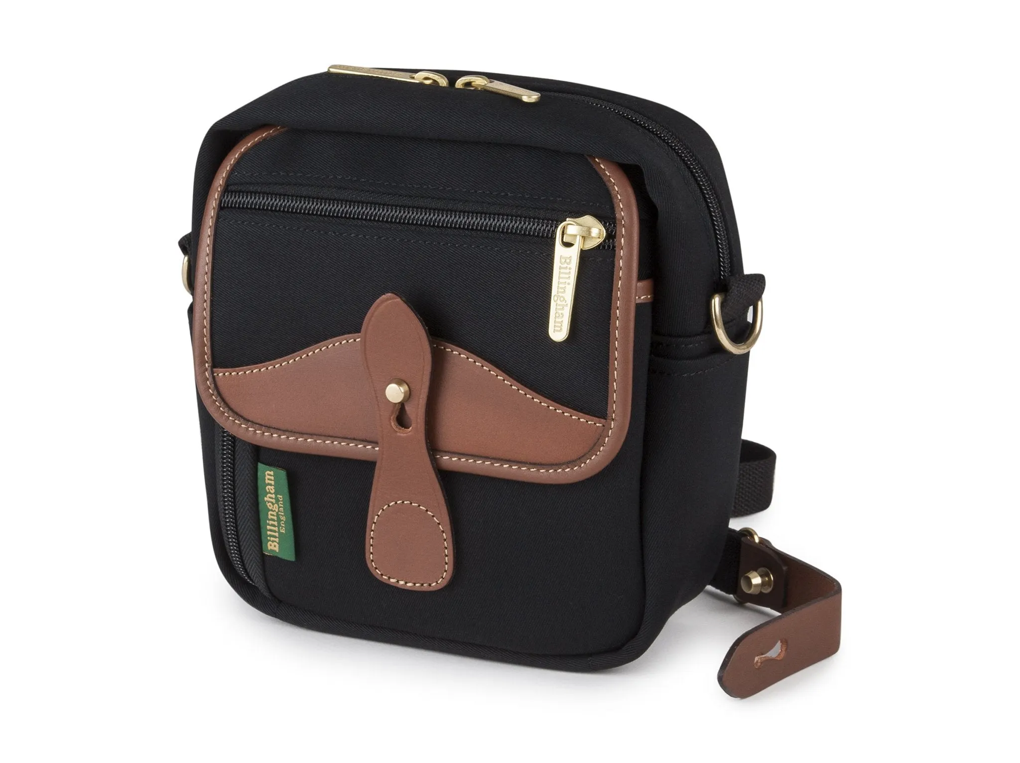 Pola Stowaway - Black Canvas / Tan Leather sold by Billingham