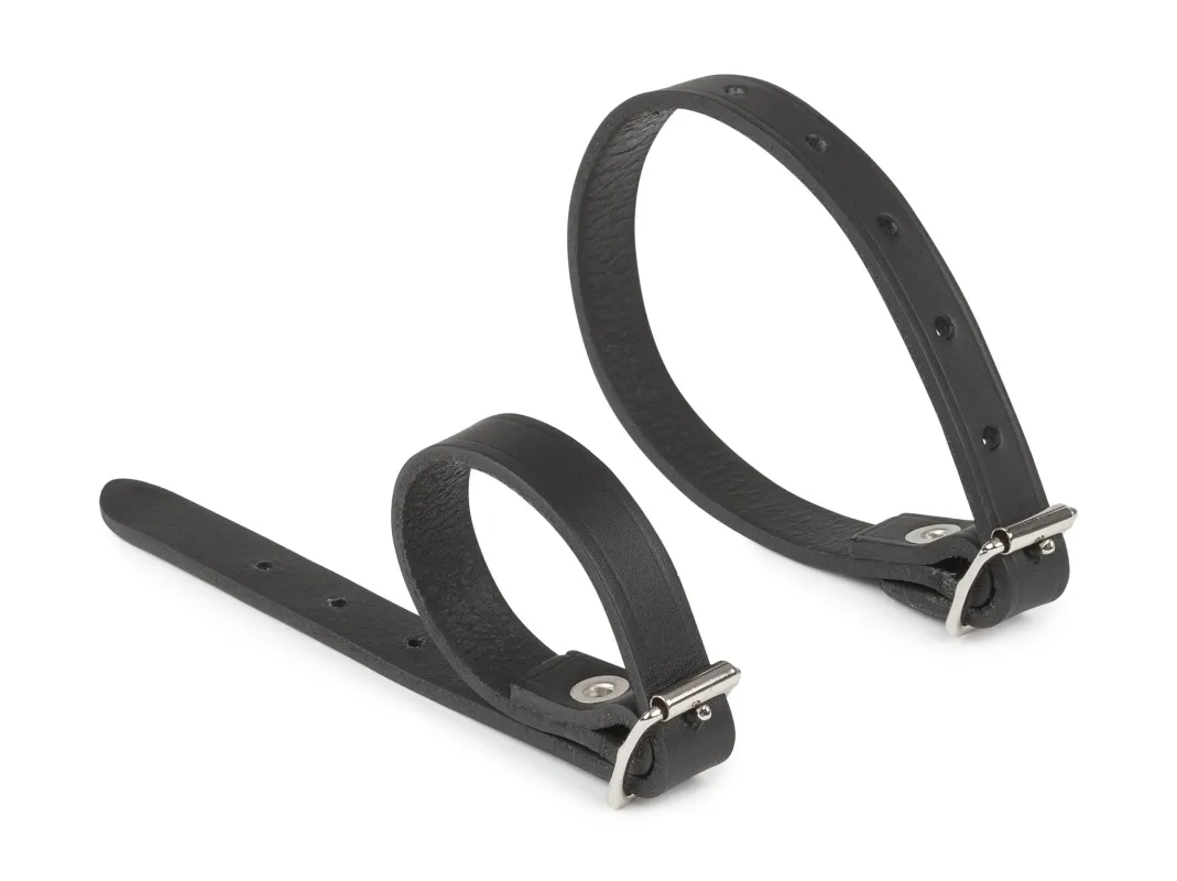 Tripod Straps - 5/8 / Black Leather made by Billingham