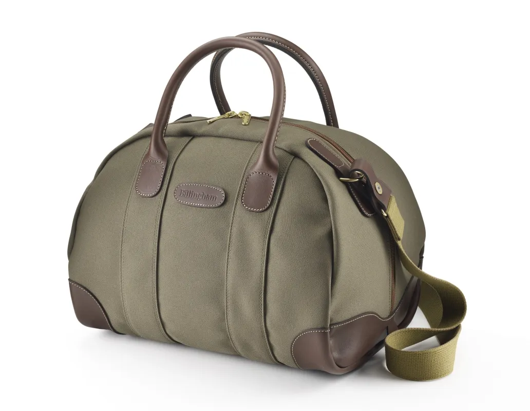 Overnighter Bag - Sage FibreNyte / Chocolate Leather made by Billingham