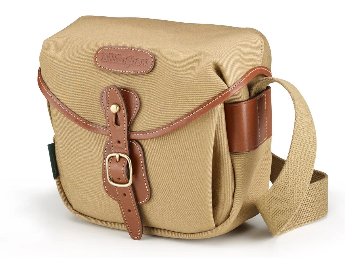 Hadley Digital Camera Bag - Khaki Canvas / Tan Leather sold by Billingham