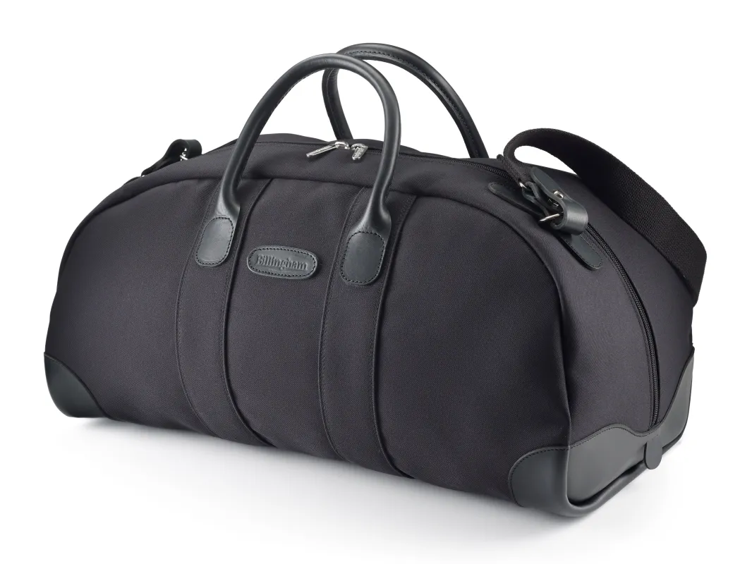 Weekender Bag - Black FibreNyte / Black Leather made by Billingham