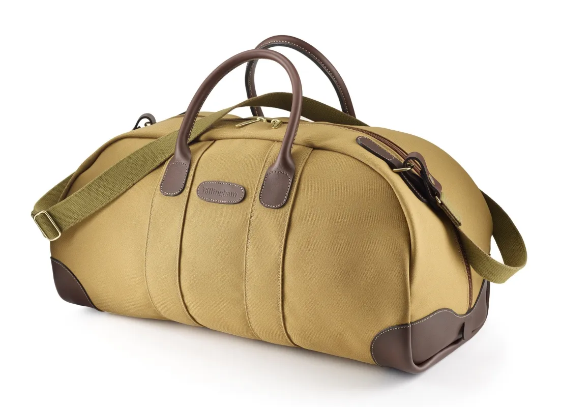 Weekender Bag - Khaki FibreNyte / Chocolate Leather made by Billingham
