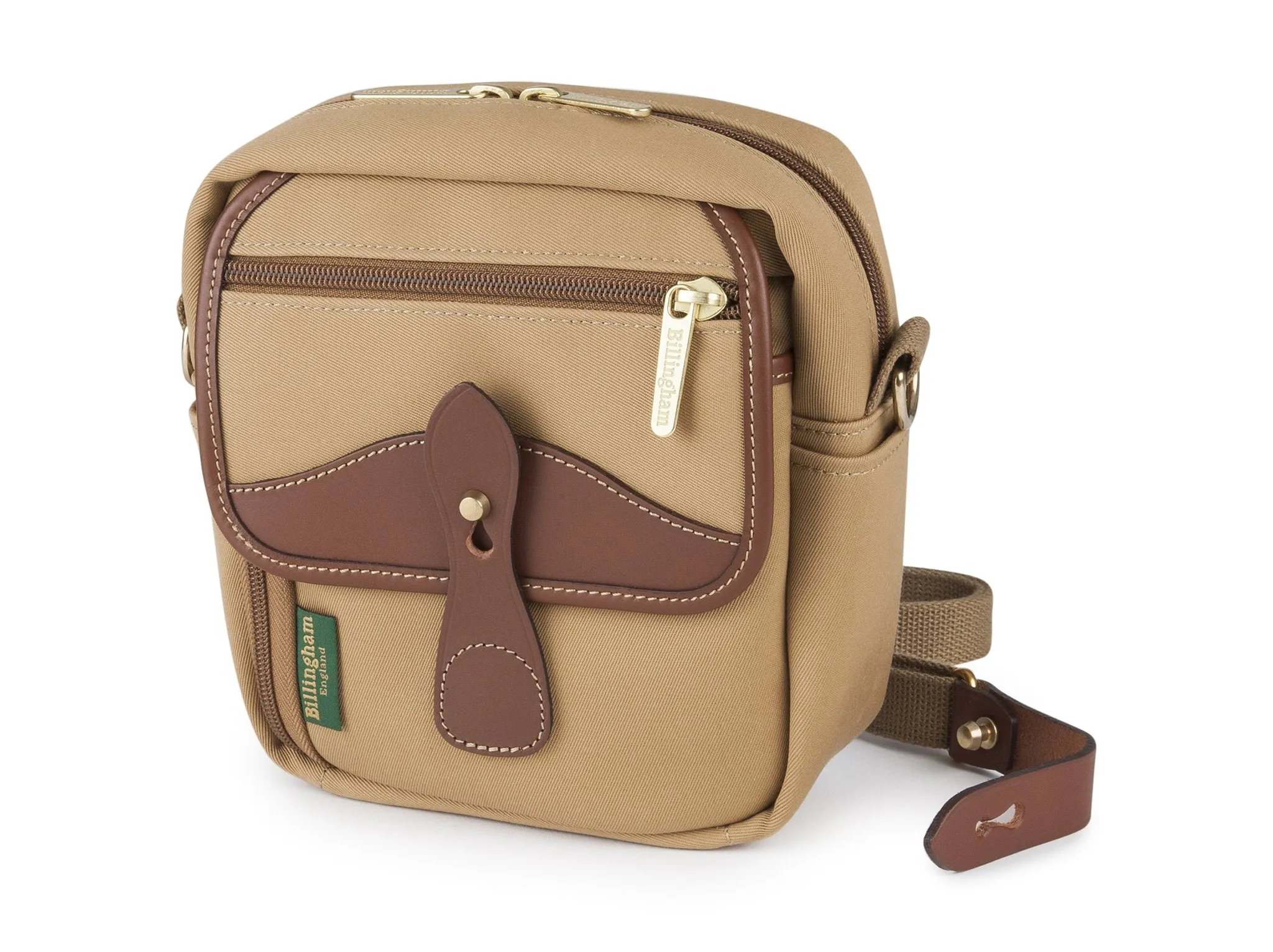 Pola Stowaway - Khaki Canvas / Tan Leather sold by Billingham