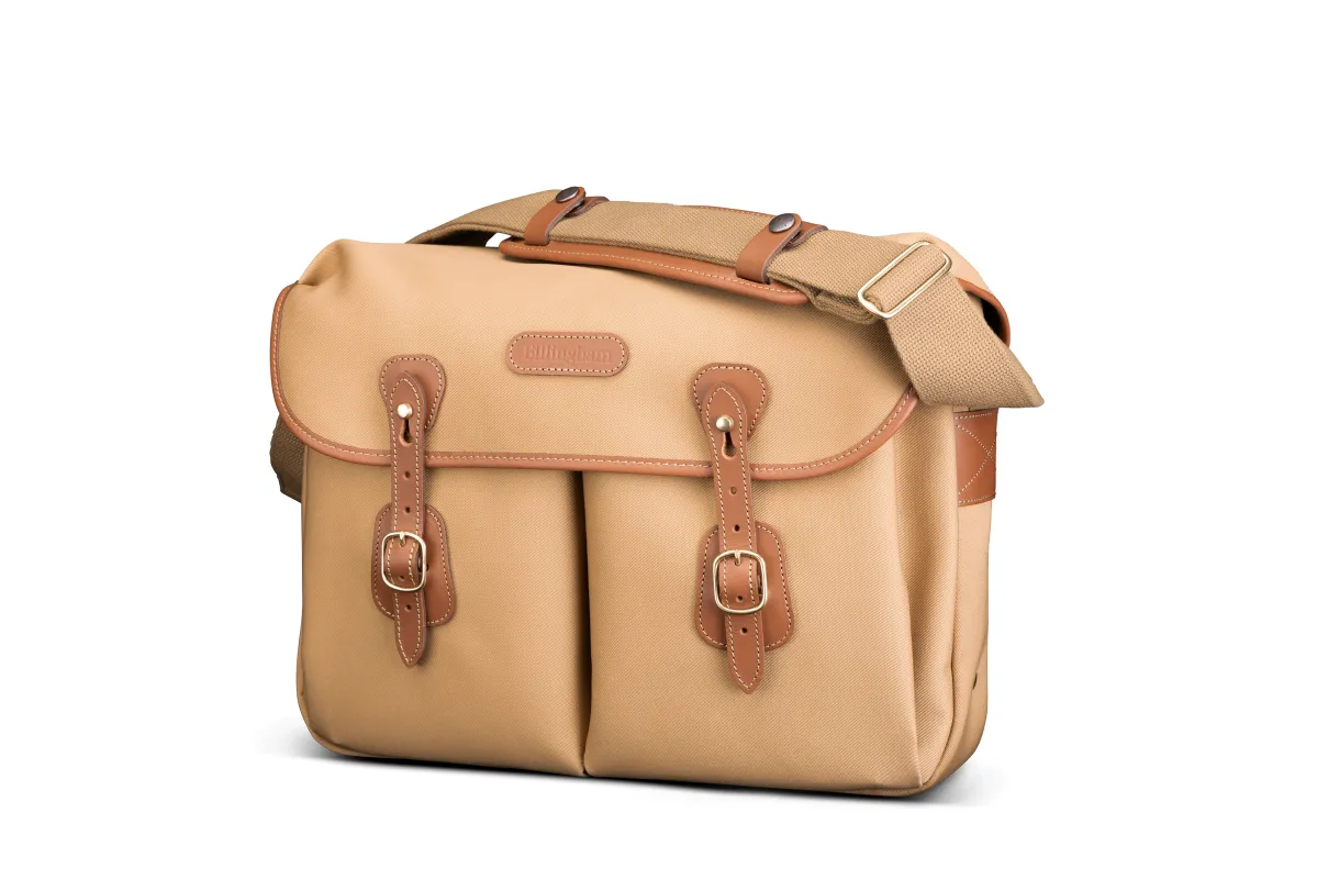 Icon Messenger Bag - Khaki Canvas/Tan Leather made by Billingham