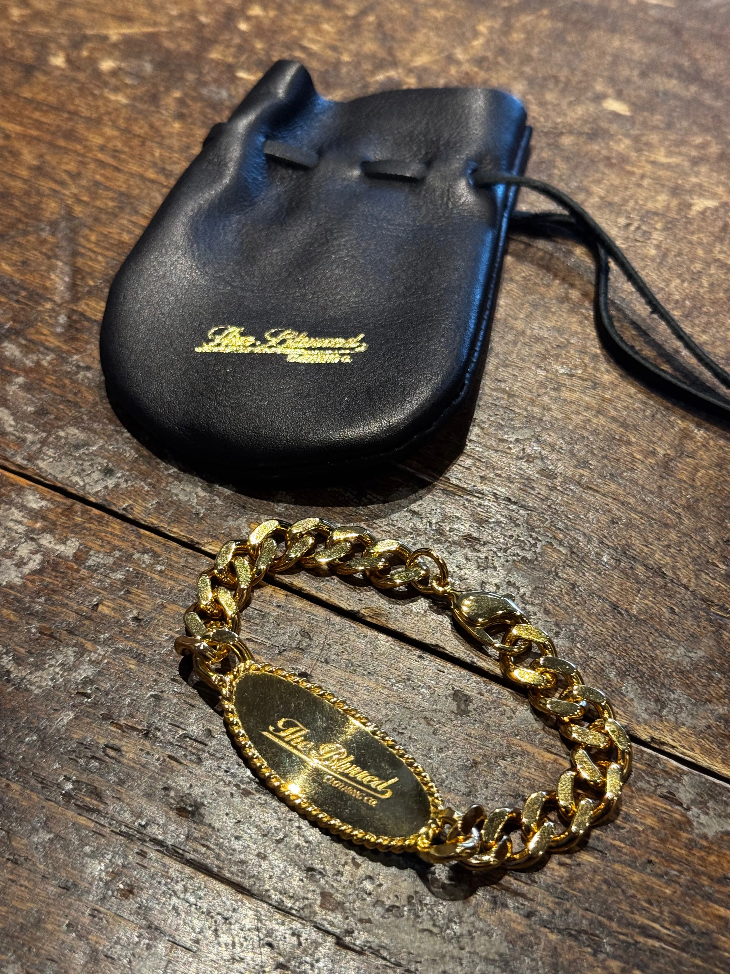 BLD044 SIGNET ID BRACELET "BRASS" sold by Blurred Co product image thumbnail 2