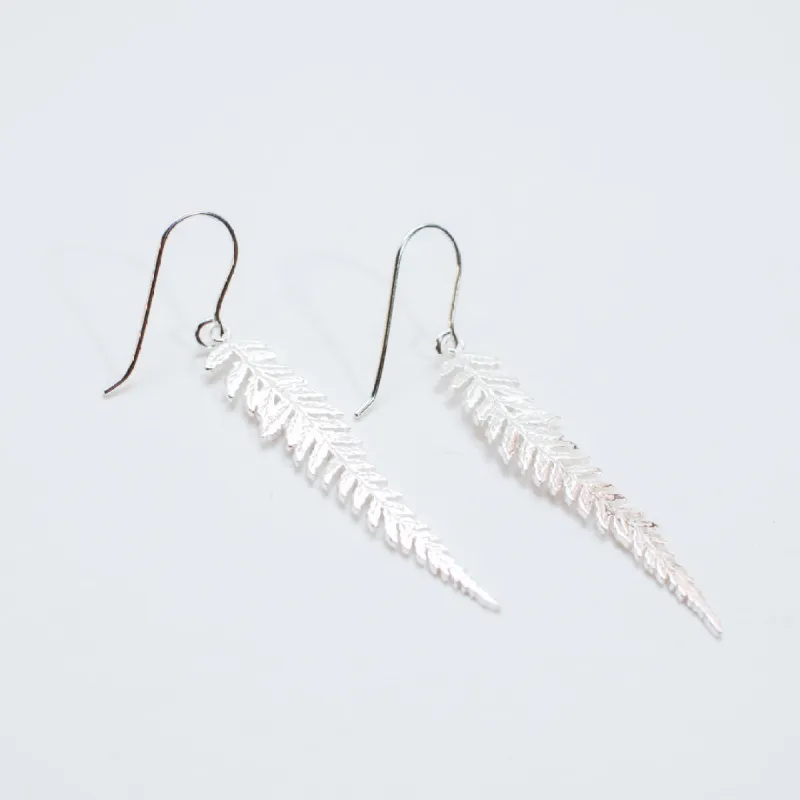 Silver Fern Earrings sold by Silver Lotus
