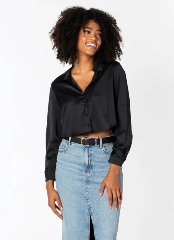 Long Sleeve Crop Blouse sold by Silver Lotus