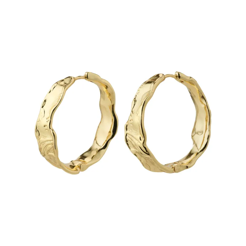 Julita Gold Plated Hoops sold by Silver Lotus