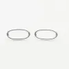 Small Oval Wire Silver Studs sold by Silver Lotus
