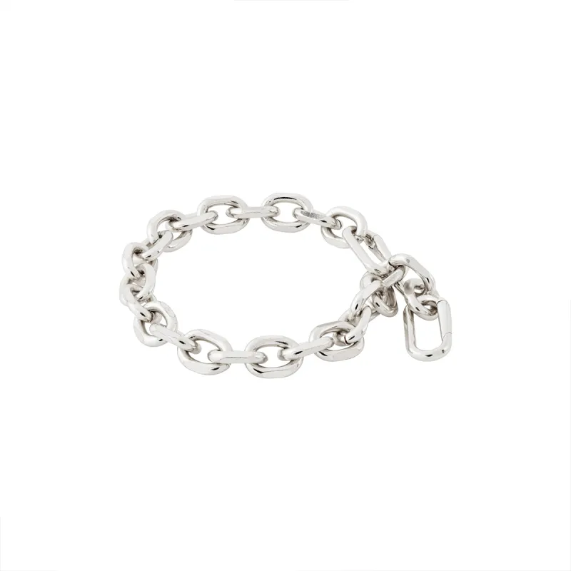 Euphoric Silver Plated Cable Chain Bracelet sold by Silver Lotus
