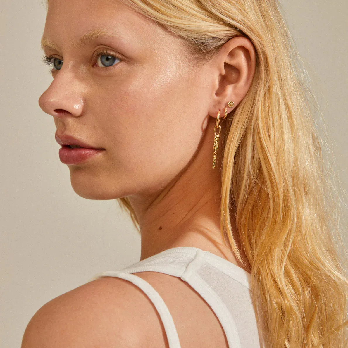 Star Gold Plated 3-in-1 Earring Set sold by Silver Lotus product image thumbnail 2