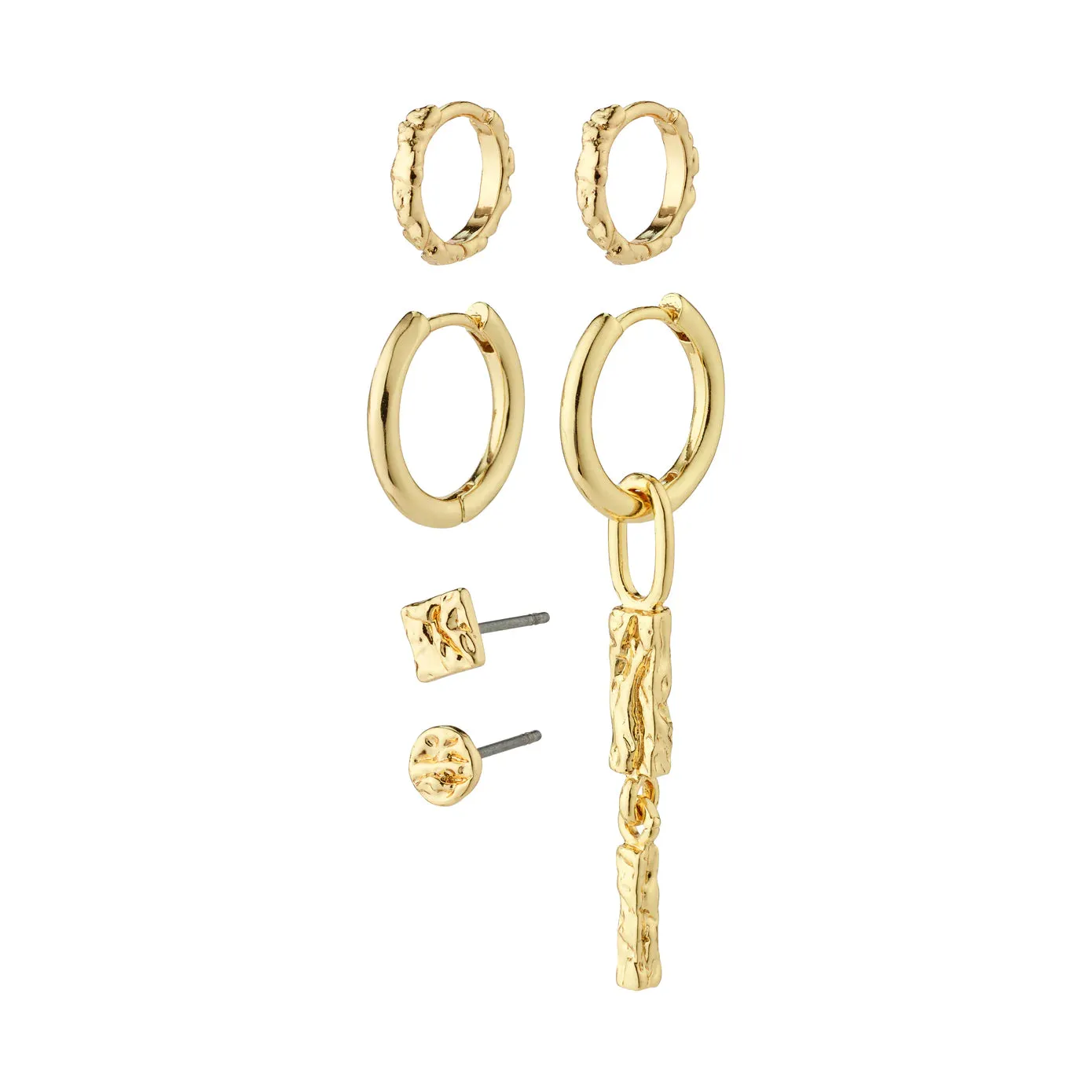 Star Gold Plated 3-in-1 Earring Set sold by Silver Lotus