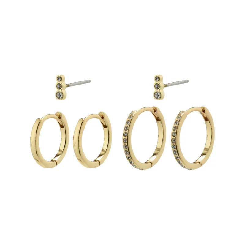 Marine Gold Plated Earring Set sold by Silver Lotus