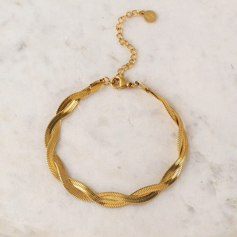 Gold Plated Josie Bracelet sold by Silver Lotus