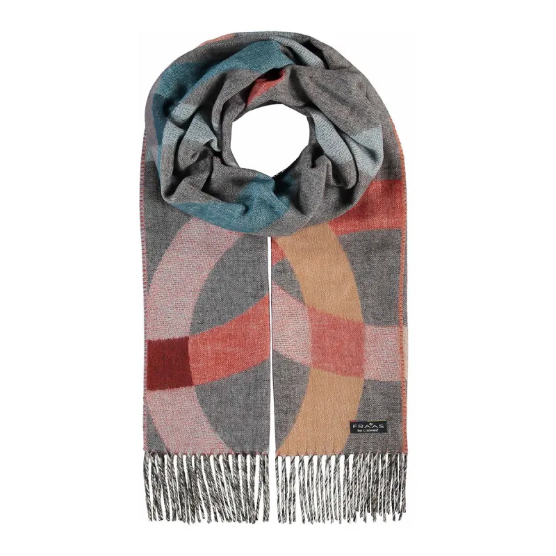 Colourful Circles Oversized Cashmink Scarf sold by Silver Lotus