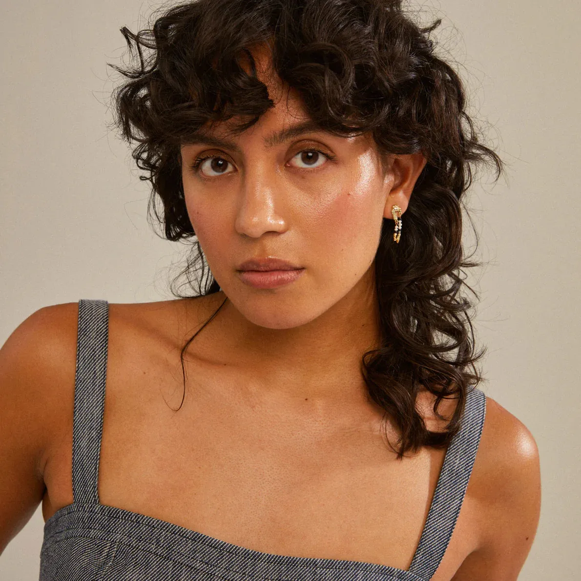 Niya Gold Plated Earrings sold by Silver Lotus product image thumbnail 3