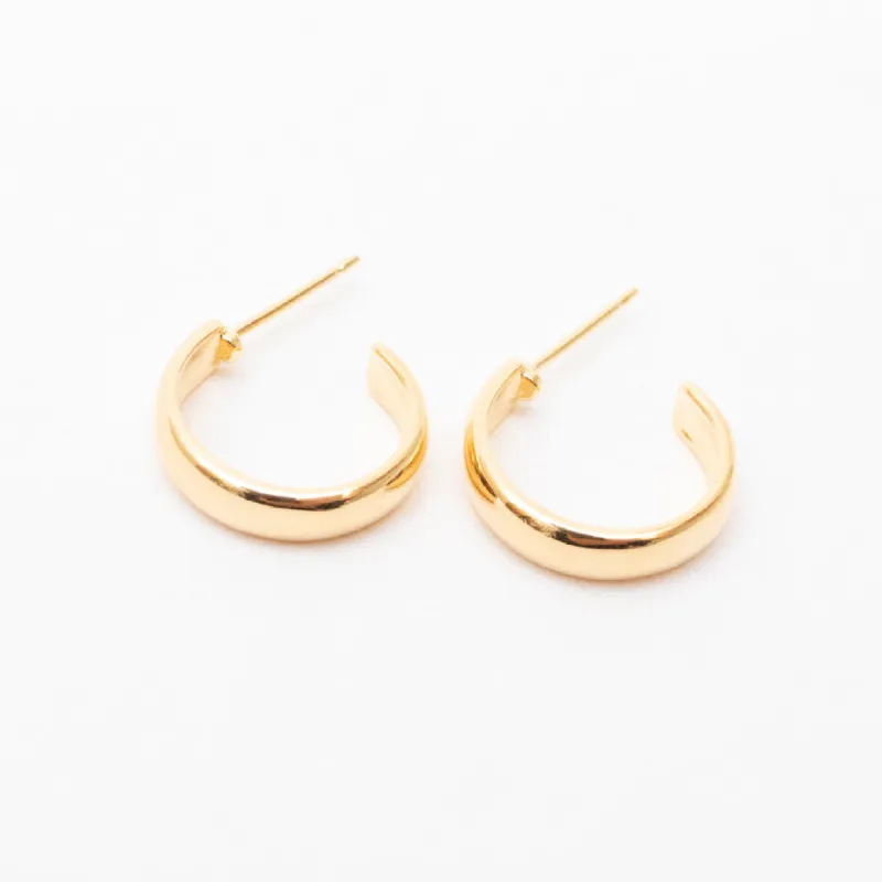 Gold Vermeil Perfect Little Hoops sold by Silver Lotus
