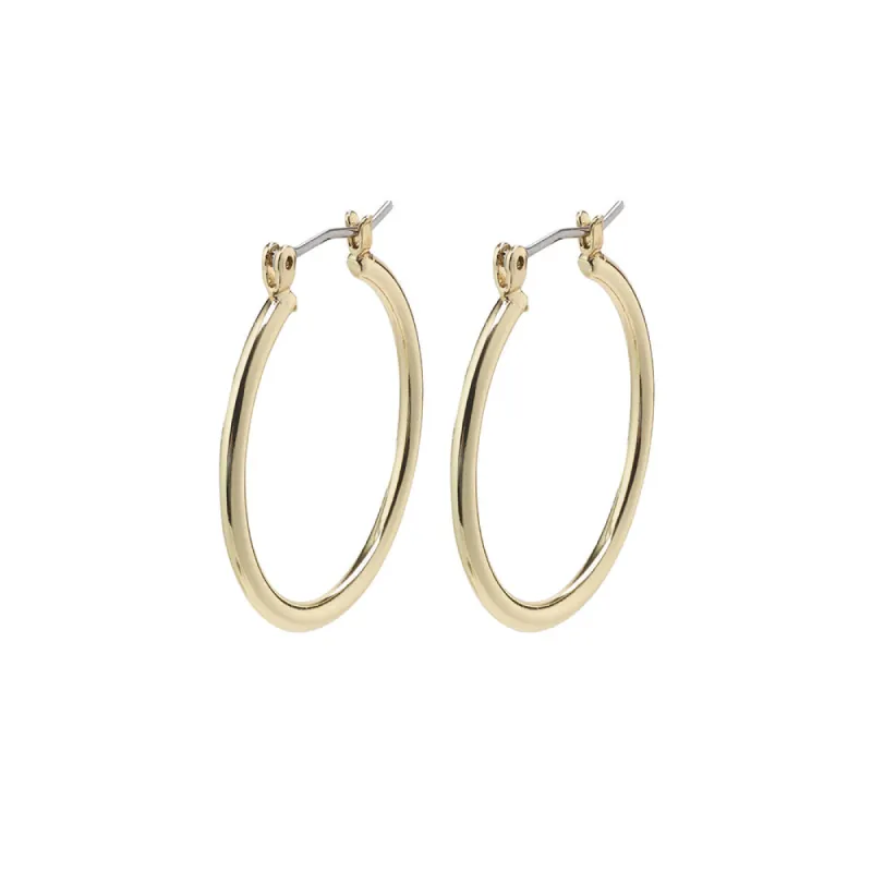 Layla Gold Plated Hoops sold by Silver Lotus