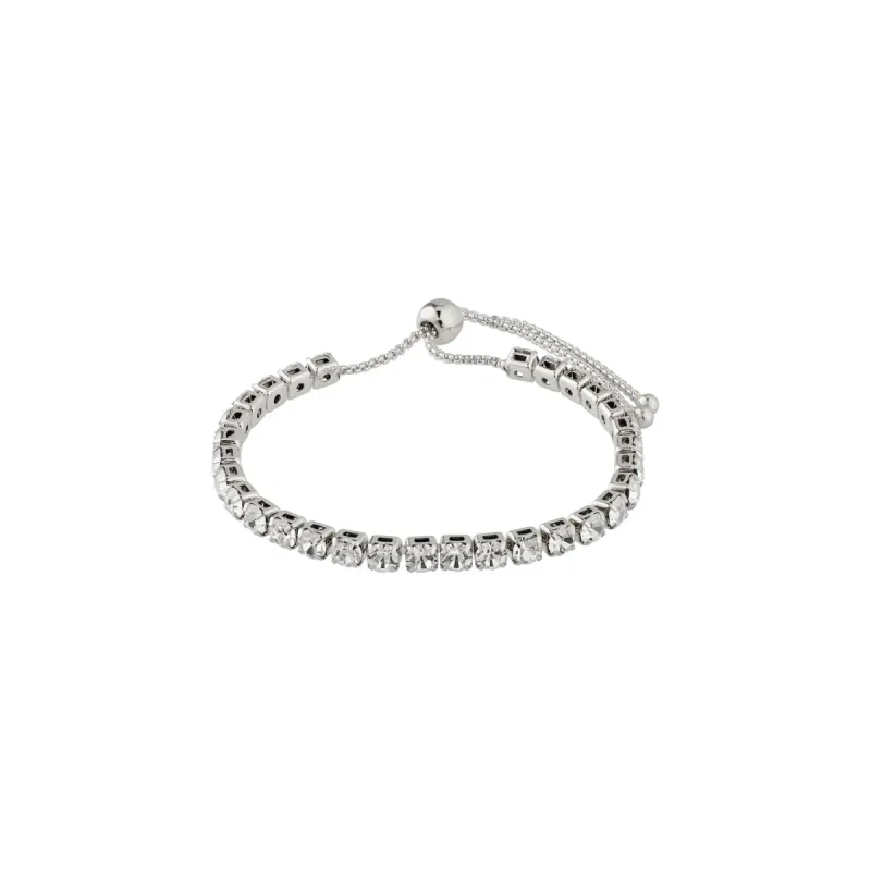 Lucia Silver Plated Crystal Bracelet sold by Silver Lotus
