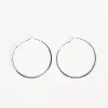 Small Silver Hammered Wire Hoops sold by Silver Lotus