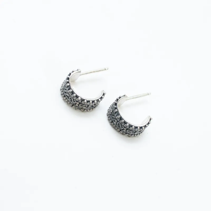 Silver Dwi Hoops sold by Silver Lotus
