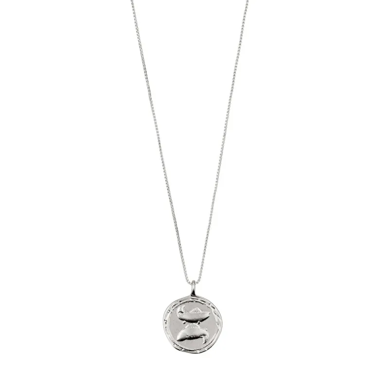 Pisces Silver Plated Necklace sold by Silver Lotus