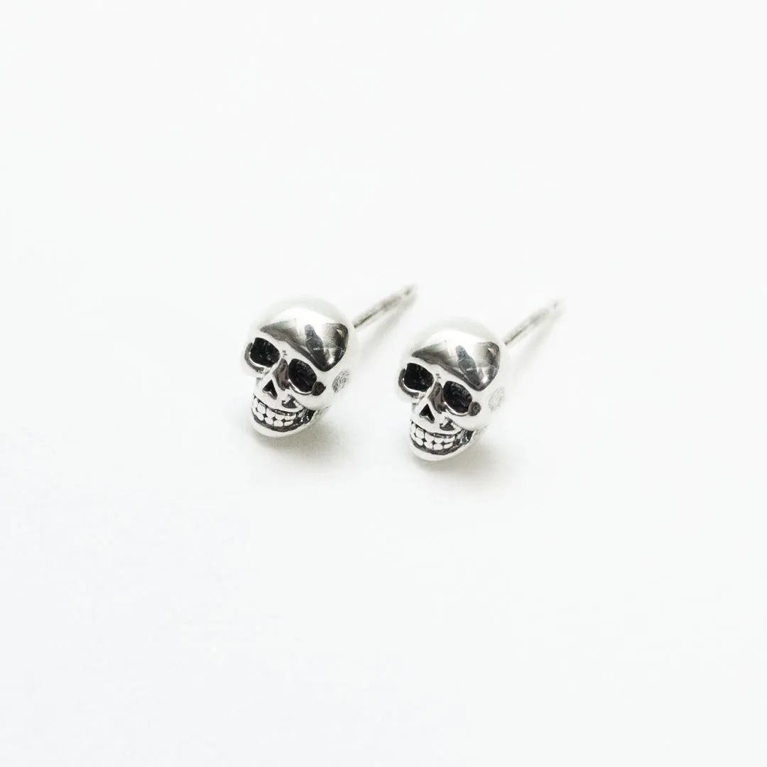 Silver Medium Skull Studs sold by Silver Lotus product image thumbnail 2