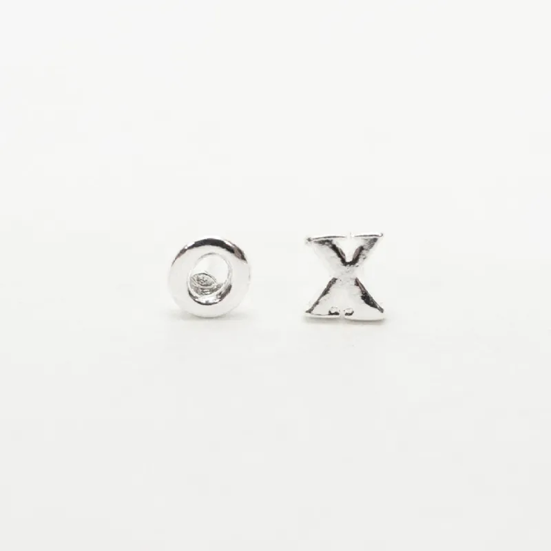 Silver XO Cut Out Studs sold by Silver Lotus