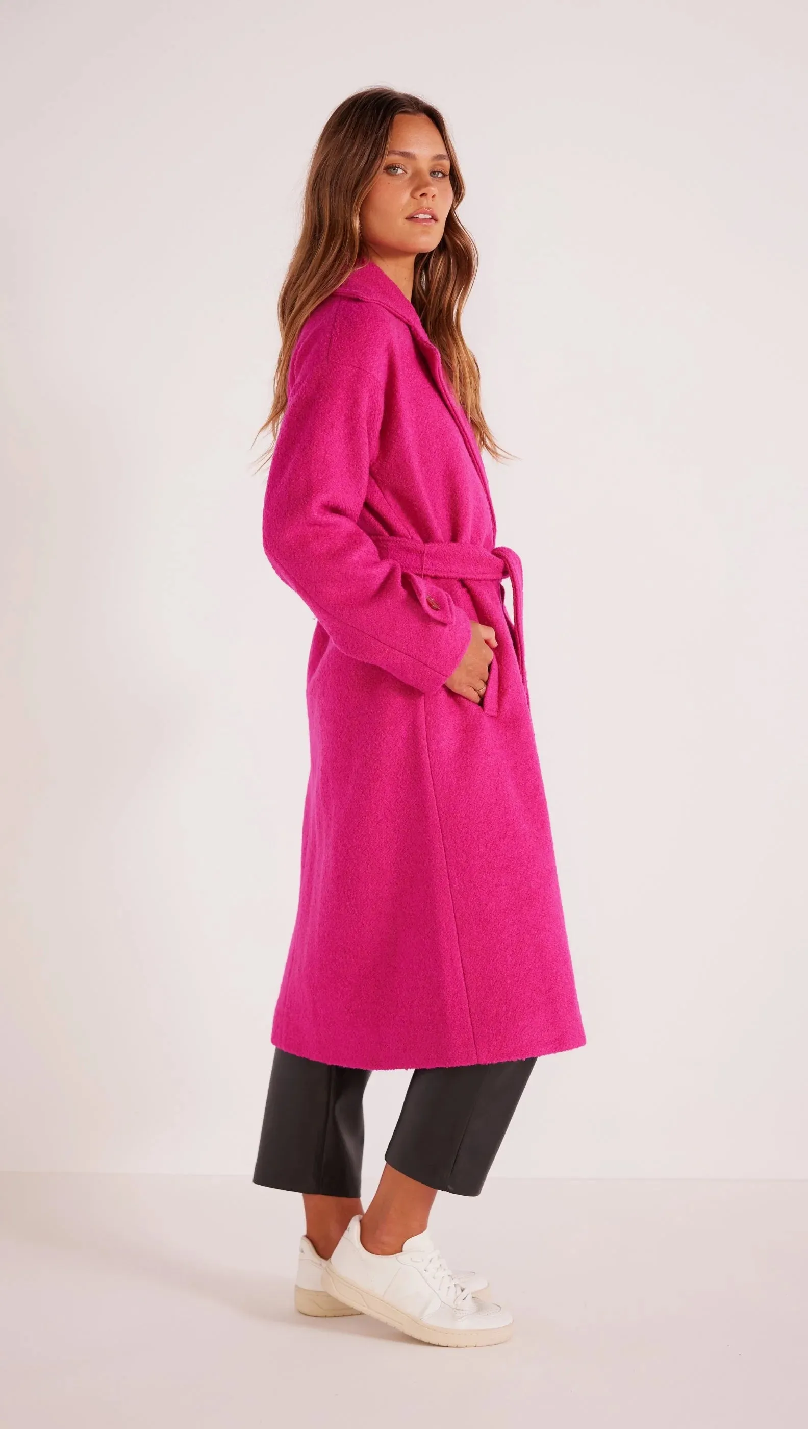 Safira Wool Blend Coat sold by Silver Lotus product image thumbnail 3