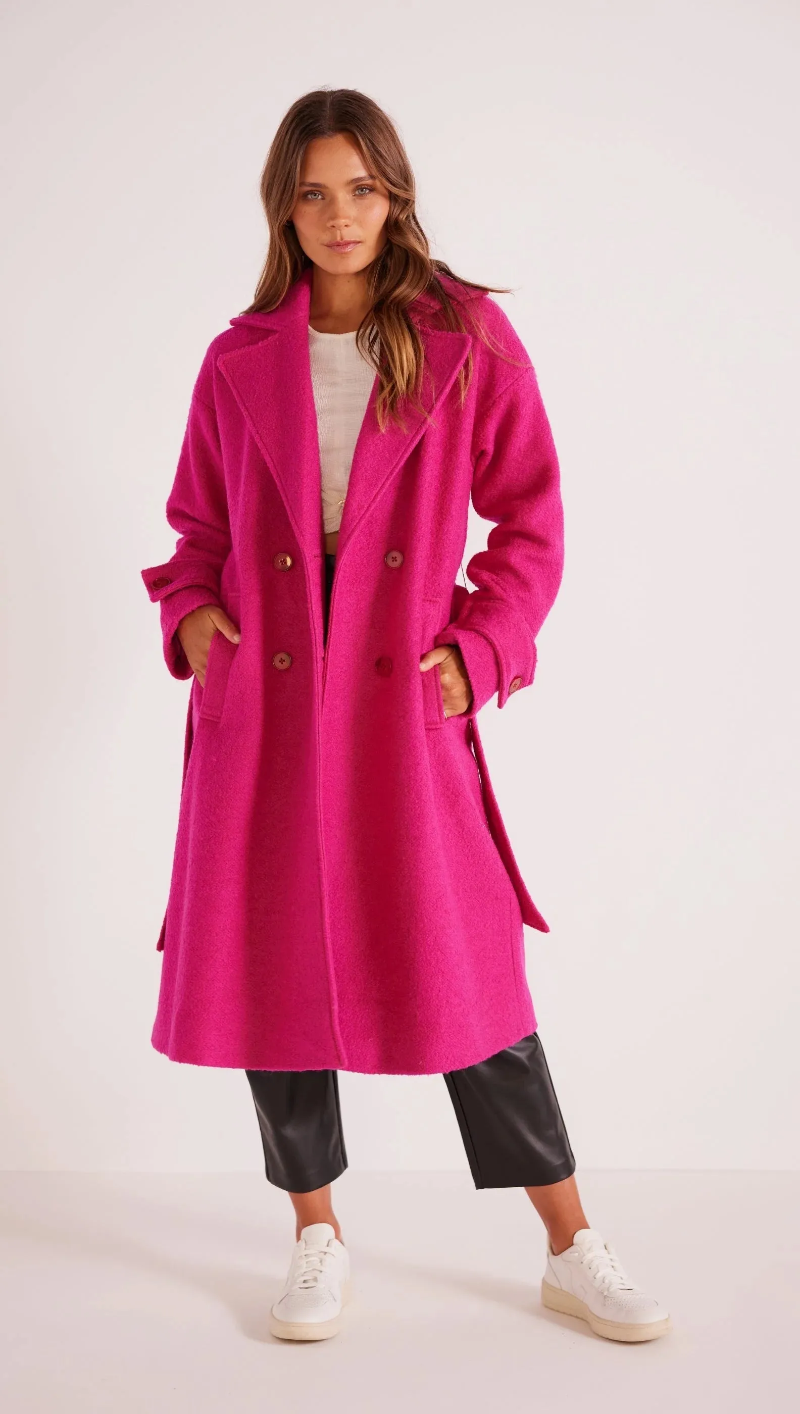 Safira Wool Blend Coat sold by Silver Lotus product image thumbnail 2