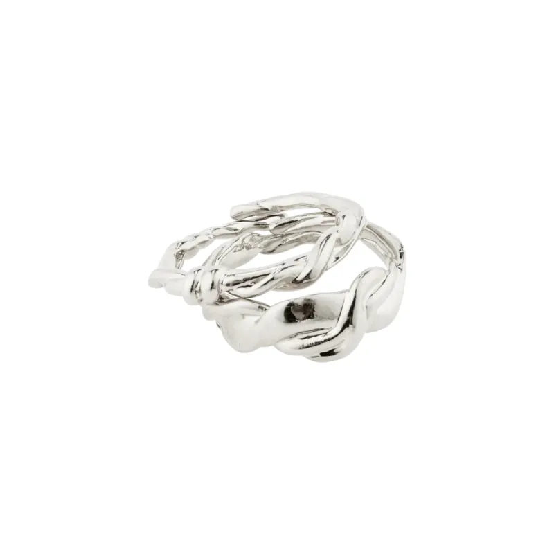 Sun Silver Plated Ring Set sold by Silver Lotus
