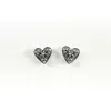 Silver Kebaikan Heart Studs sold by Silver Lotus