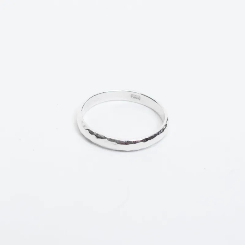 Hammered Silver Band sold by Silver Lotus
