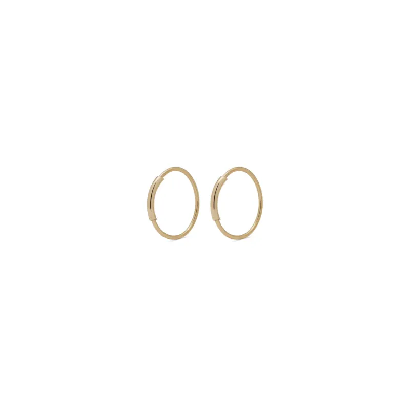 Raquel Extra Small Gold Plated Hoops sold by Silver Lotus