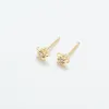 Small Gold Vermeil Cubic Star Studs sold by Silver Lotus