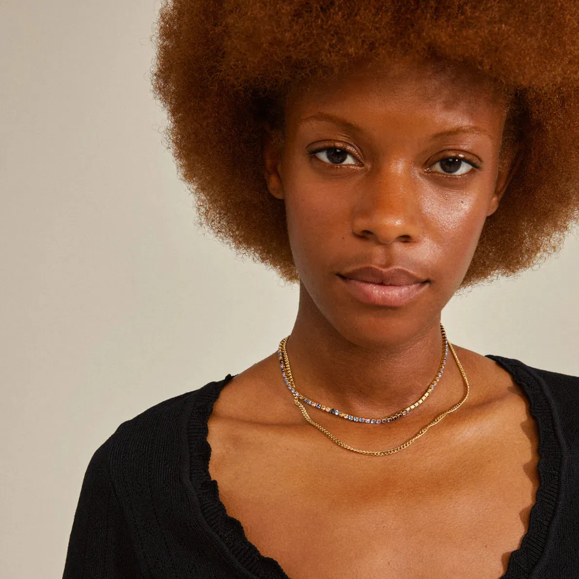 Reign Gold Plated 2-in-1 Crystal Necklace sold by Silver Lotus product image thumbnail 3