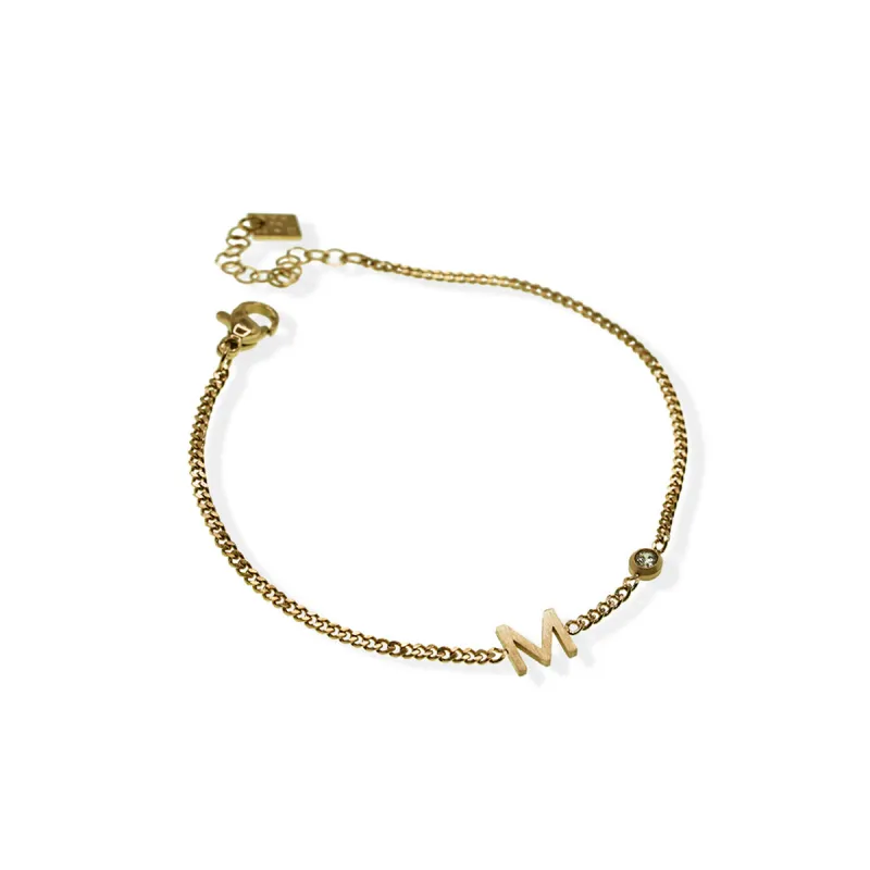 Gold Initial Bracelet sold by Silver Lotus