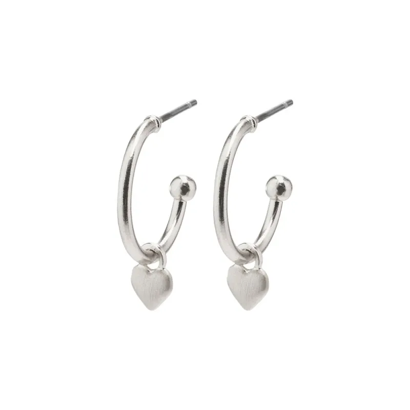 Sophia Silver Plated Hoops sold by Silver Lotus