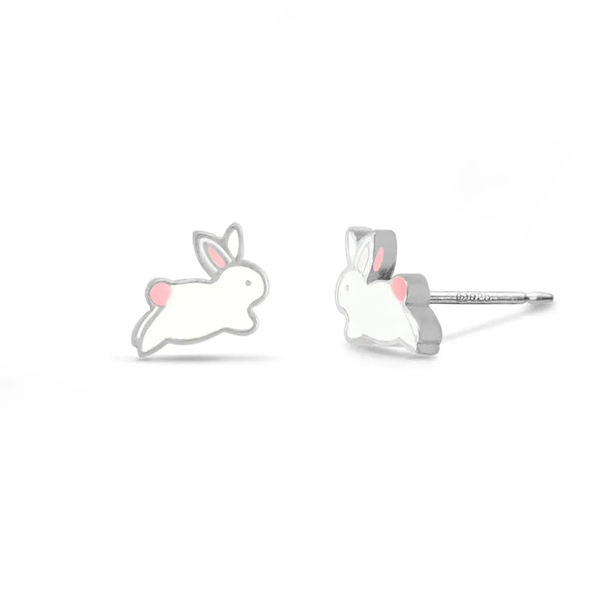 Silver Bunny Studs sold by Silver Lotus