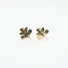 Gold Vermeil Oak Leaf Studs sold by Silver Lotus