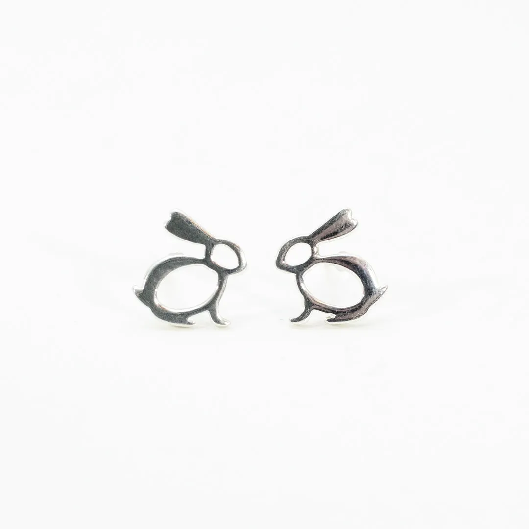 Silver Year of the Rabbit Studs sold by Silver Lotus